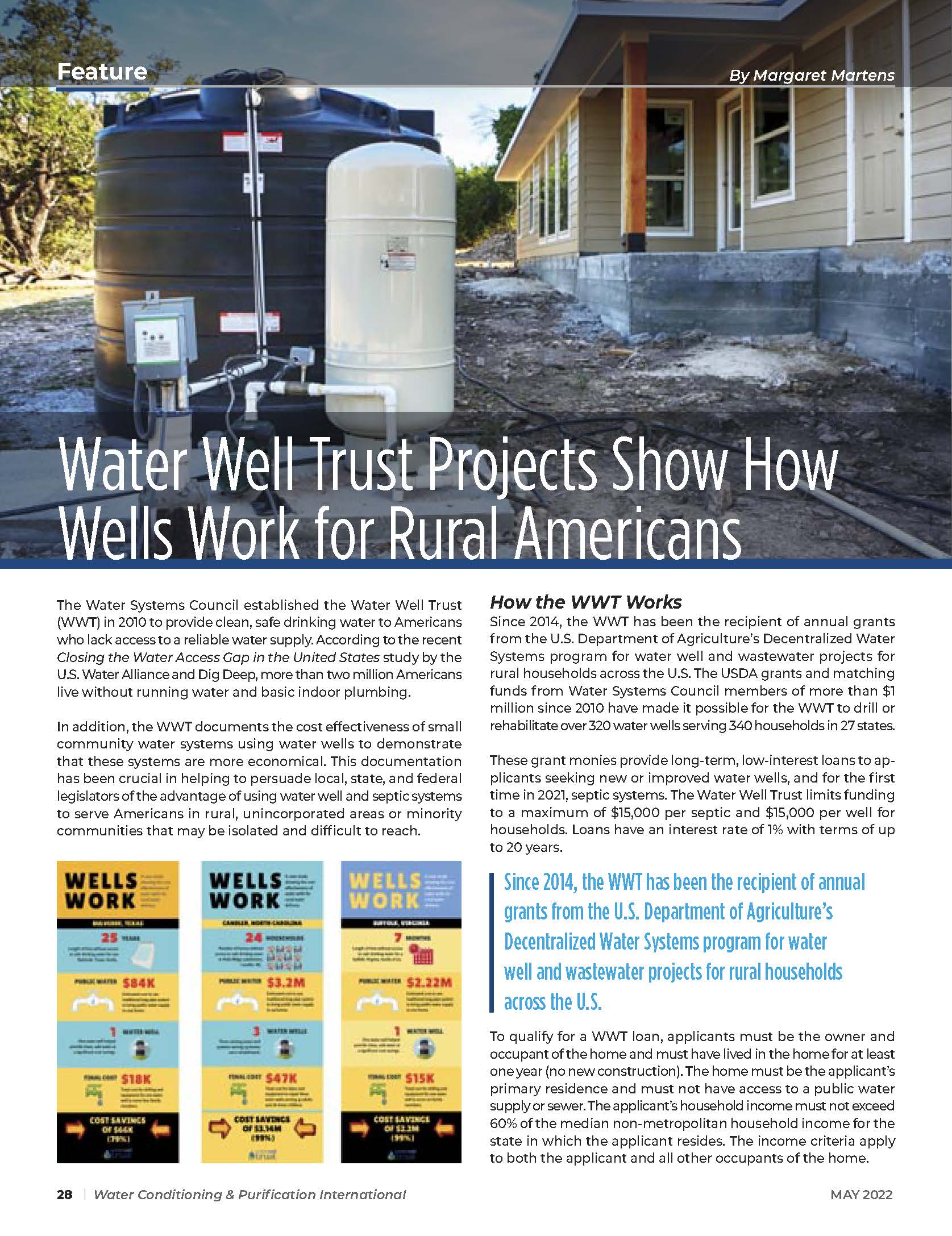 Water Well Trust Projects Show How Wells Work for Rural Americans
